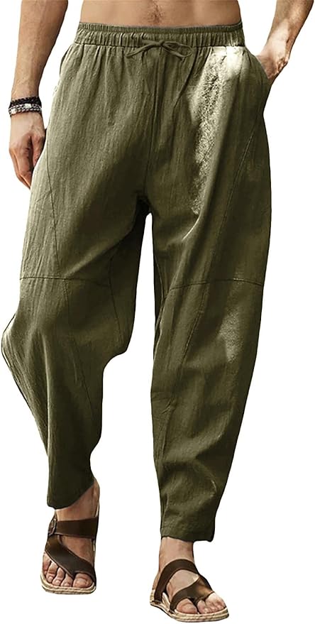 Gafeng Linen Harem Pants