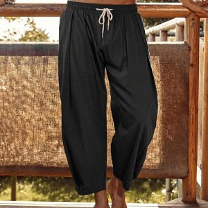 COOFANDY Cotton Linen Pants