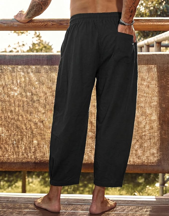 COOFANDY Cotton Linen Pants - Image 2