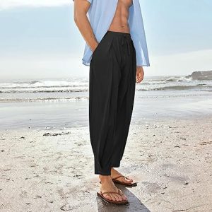 Gafeng Linen Yoga Pants